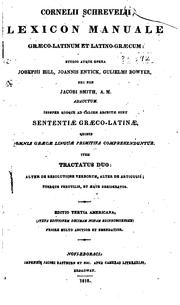 Cover of: Cornelii Schrevelii lexicon manuale græco-latinum et latino-græcum by Cornelis Schrevel