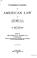 Cover of: Commentaries on American law