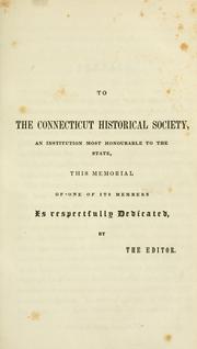 Cover of: The correspondence and miscellanies of the Hon. John Cotton Smith ...