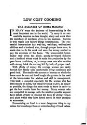 Cover of: Low cost cooking