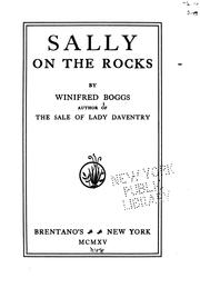 Cover of: Sally on the rocks by Winifred Boggs