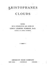 Cover of: Aristophanes Clouds by Aristophanes