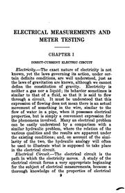 Cover of: Electrical measurements and meter testing: a book in plain English for the student and practical man--fundamental theory, practical applications and examples