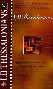 Cover of: I & II Thessalonians (Shepherd's Notes) by Dana Gould