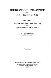 Cover of: Irrigation practice and engineering. | Bernard Alfred Etcheverry