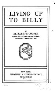 Cover of: Living up to Billy