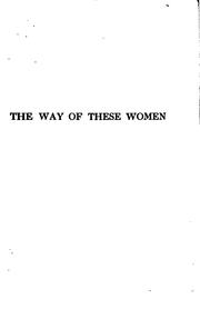 Cover of: The way of these women