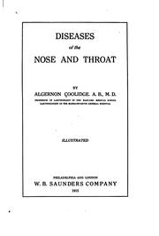 Cover of: Diseases of the nose and throat