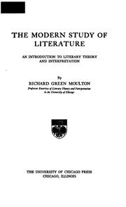 Cover of: The modern study of literature: an introduction to literary theory and interpretation