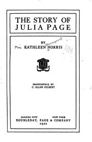 Cover of: The story of Julia Page by Kathleen Thompson Norris