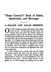 Cover of: "Dame Curtsey's" book of salads, sandwiches, and beverages