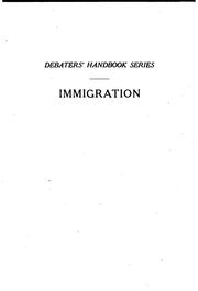 Cover of: Selected articles on immigration | Mary Katharine Reely