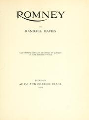 Cover of: Romney by Randall Davies