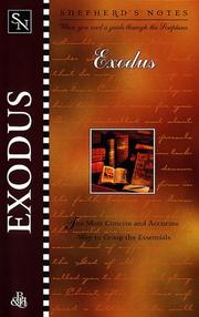 Cover of: Exodus (Shepherd's Notes) by Robert Lintzenich