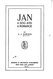 Cover of: Jan, a dog, and a romance