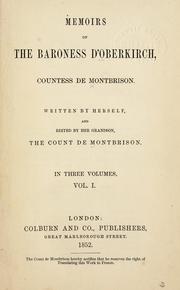 Cover of: Memoirs of the Baroness d'Oberkirch, countess de Montbrison