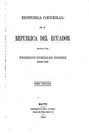 Cover of: Historia general de la República del Ecuador