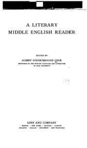 Cover of: A literary Middle English reader by Albert Stanburrough Cook