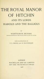 The royal manor of Hitchin, and its lords, Harold, and the Balliols