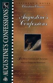 Cover of: Augustine's Confessions (Shepherd's Notes. Christian Classics)