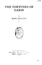 Cover of: The fortunes of Garin by Mary Johnston