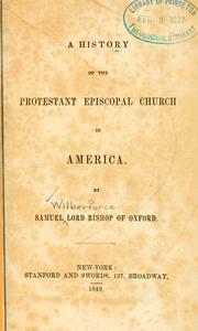 Cover of: A history of the Protestant Episcopal church in America.