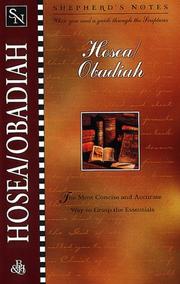 Cover of: Hosea/Obadiah.