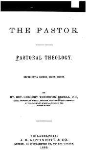 Cover of: The pastor. by Gregory Thurston Bedell, Gregory Thurston Bedell