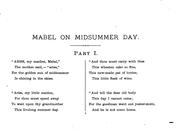 Cover of: Mabel on midsummer day: a story of the olden time
