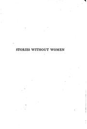 Cover of: Stories without women (and a few with women)