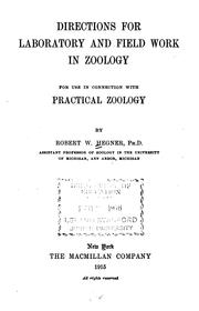 Cover of: Directions for laboratory and field work in zoology: for use in connection with Practical zoology