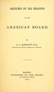Cover of: Sketches of the missions of the American Board.