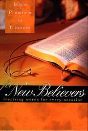 Cover of: Bible Promises to Treasure for New Believers: Inspiring Words for Every Occasion (Bible Promises to Treasure)