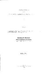 The papers of Archibald D. Murphey by Archibald D. Murphey