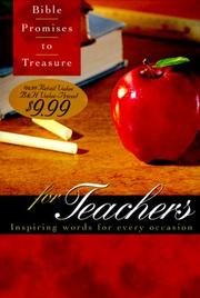 Cover of: Bible Promises to Treasure for Teachers: Inspiring Words for Every Occasion (Bible Promises to Treasure)