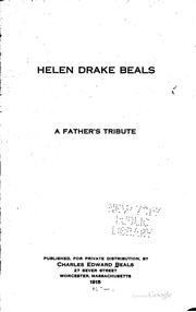 Cover of: Helen Drake Beals by Charles Edward Beals