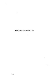 Cover of: Michelangelo.