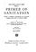 Cover of: Primer of sanitation