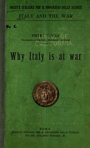 Cover of: Why Italy is at war.