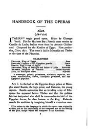 Cover of: Handbook of the operas