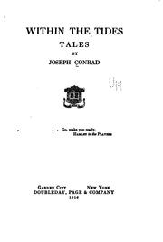 Cover of: Within the tides by Joseph Conrad