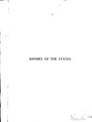 Cover of: Rhymes of the states by Newkirk, Garrett