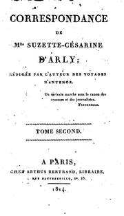 Cover of: Correspondance de Mlle Suzette-Césarine d'Arly