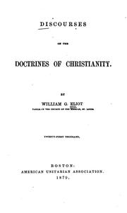 Cover of: Discourses on the doctrines of Christianity.