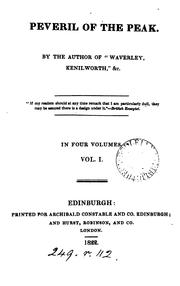Cover of: ... Peveril of the Peak ... by Sir Walter Scott