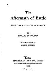 Cover of: The aftermath of battle by Edward Dale Toland