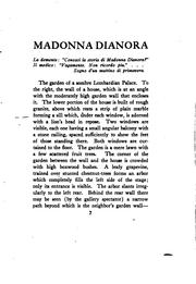 Cover of: Madonna Dianora: a play in verse, by Hugo von Hofmannsthal, tr.  from the German by Harriet Betty Boas.