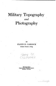 Cover of: Military topography and photography