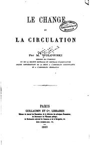 Cover of: Le change et la circulation