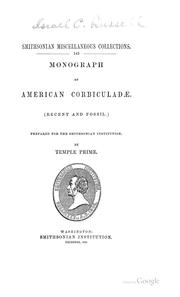 Cover of: Monograph of American Corbiculadae: (Recent and fossil)